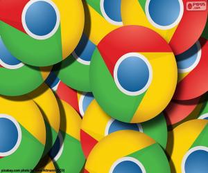 пазл Логотип Google Chrome
